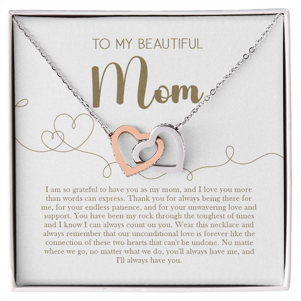 Mom Jewelry Mother Heart Necklace