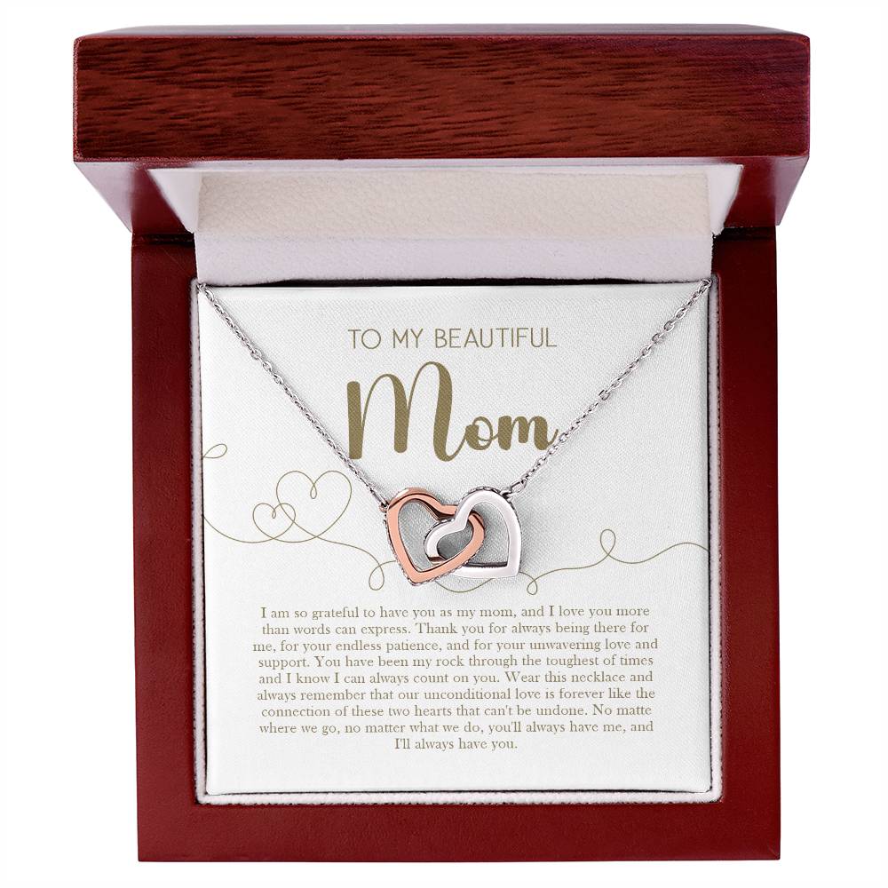 Mom Jewelry Mother Heart Necklace