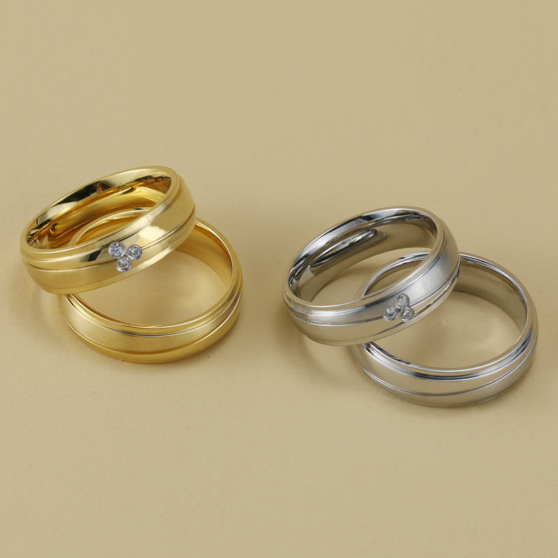 Stainelss Steel Couple Ring