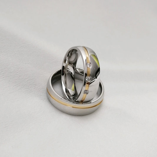 Stainless Steel Couple Ring