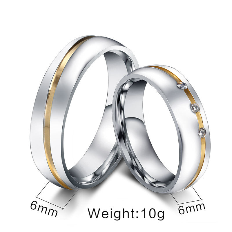 Stainless Steel Couple Ring