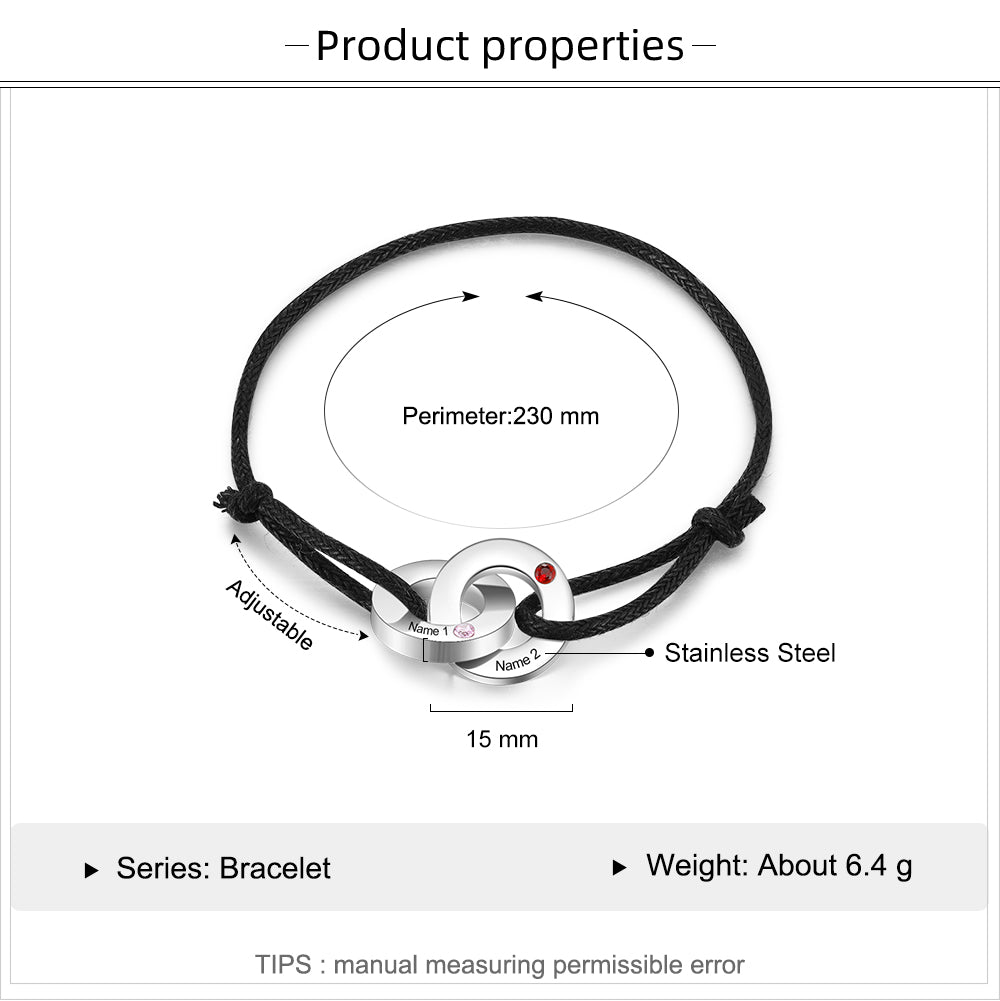 Custom Circle Bracelet