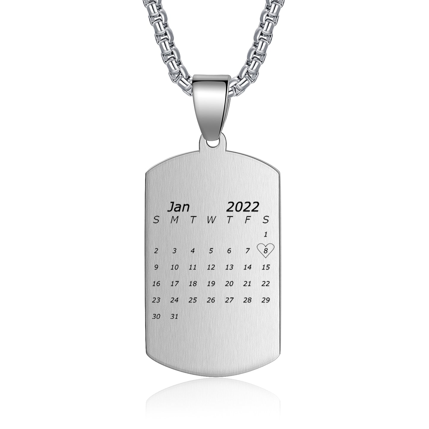 Custom Calendar Necklace