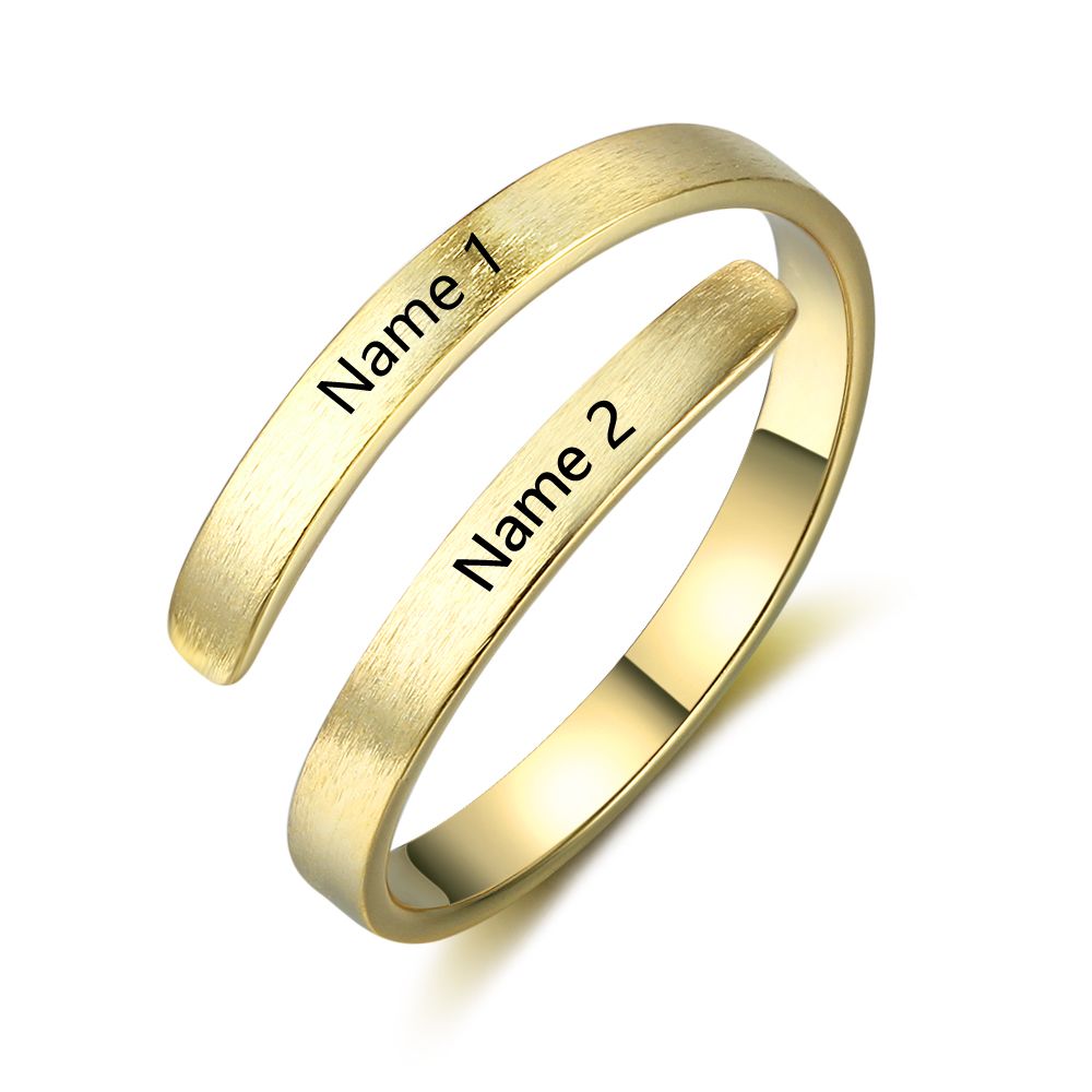 Copper Name Opening Rings