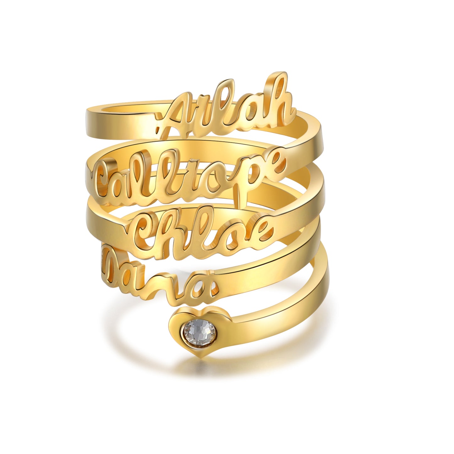 Wholesale Jewelry Personalized Name Opening Ring