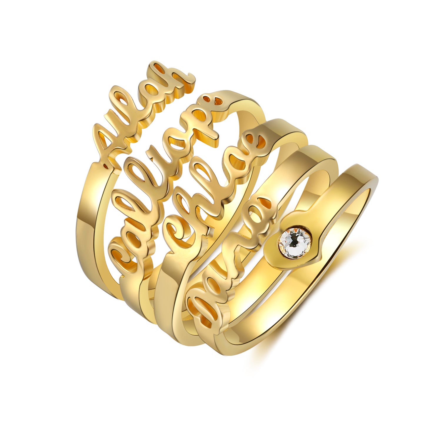 Wholesale Jewelry Personalized Name Opening Ring