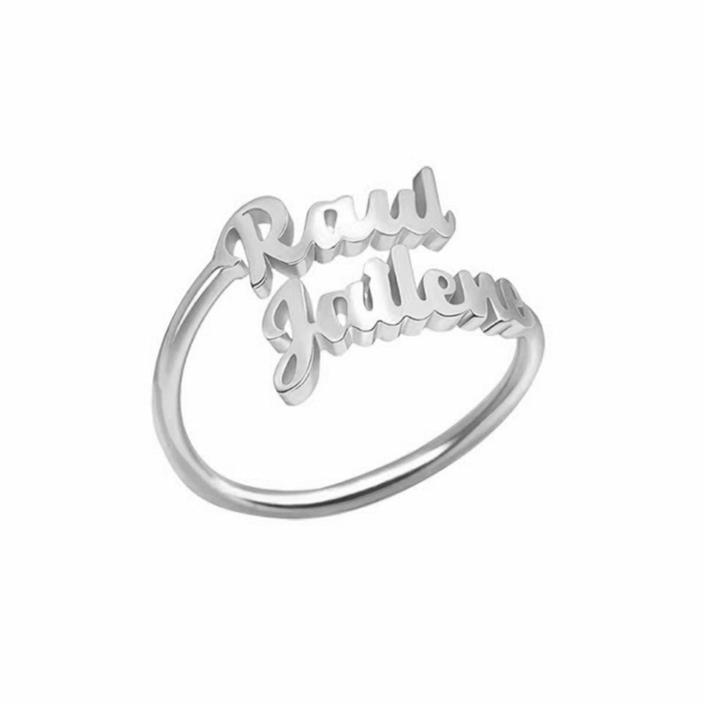 Custom Copper Name Ring