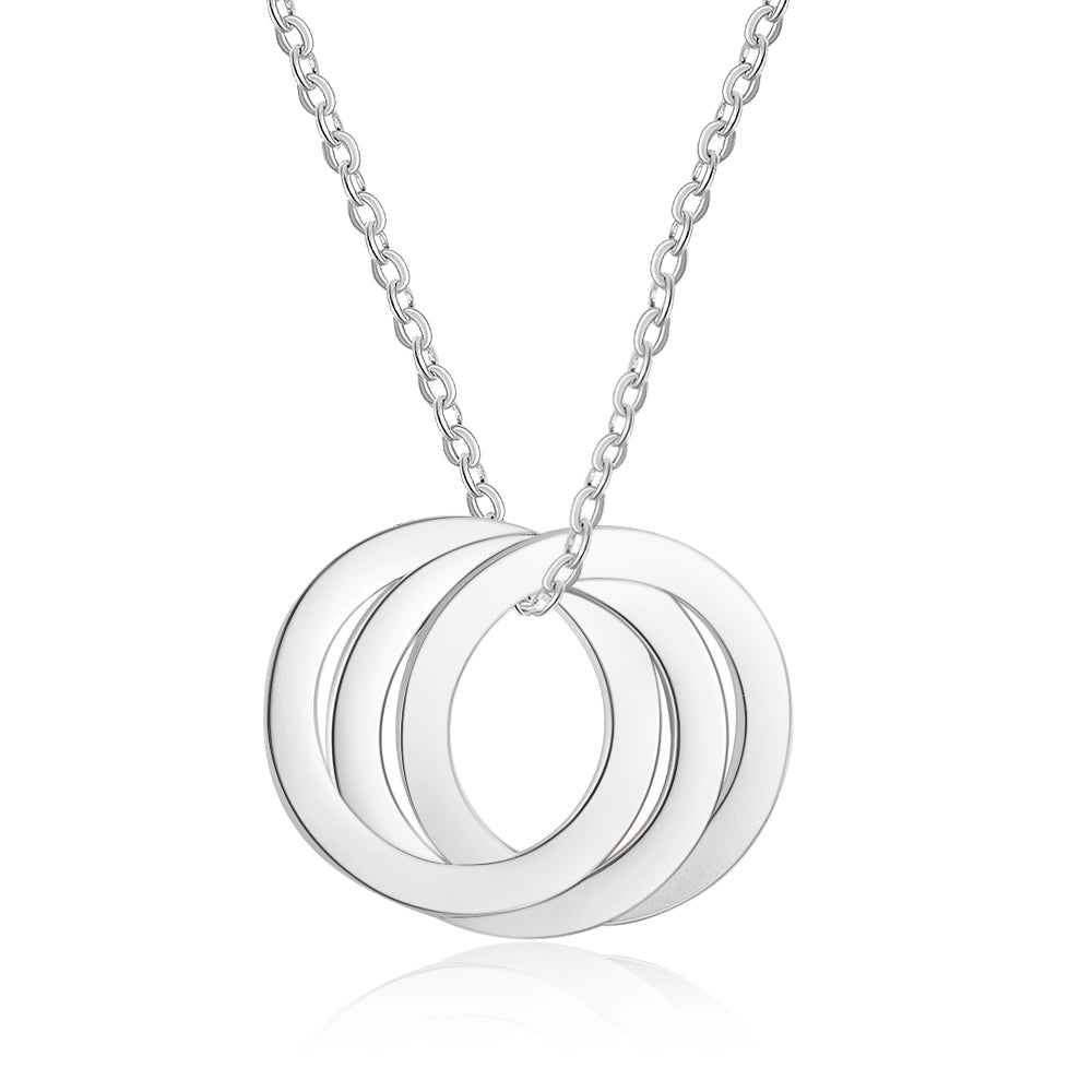 Custom Flat Circle Necklace