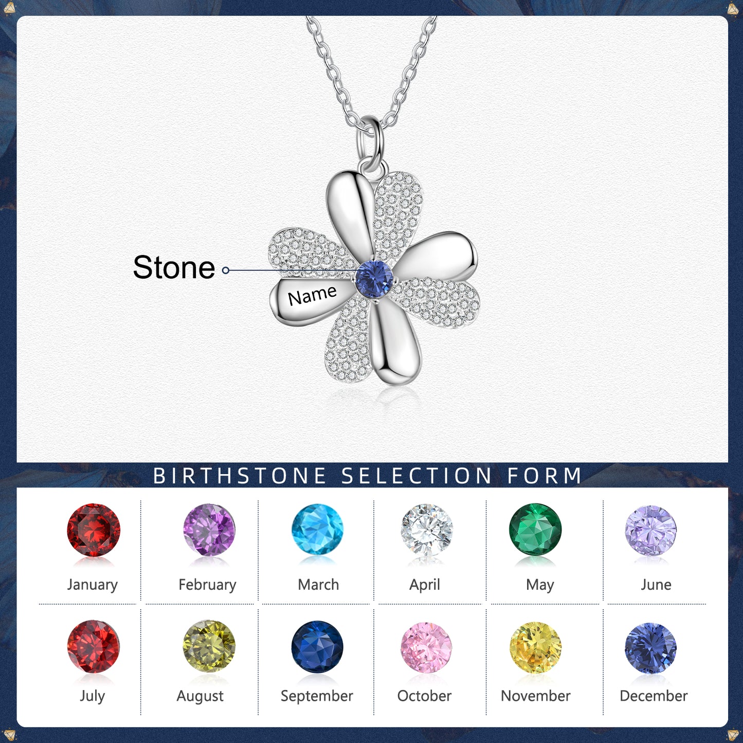 Wholesale Price Personalized 925 Sterling Silver Clover Necklace