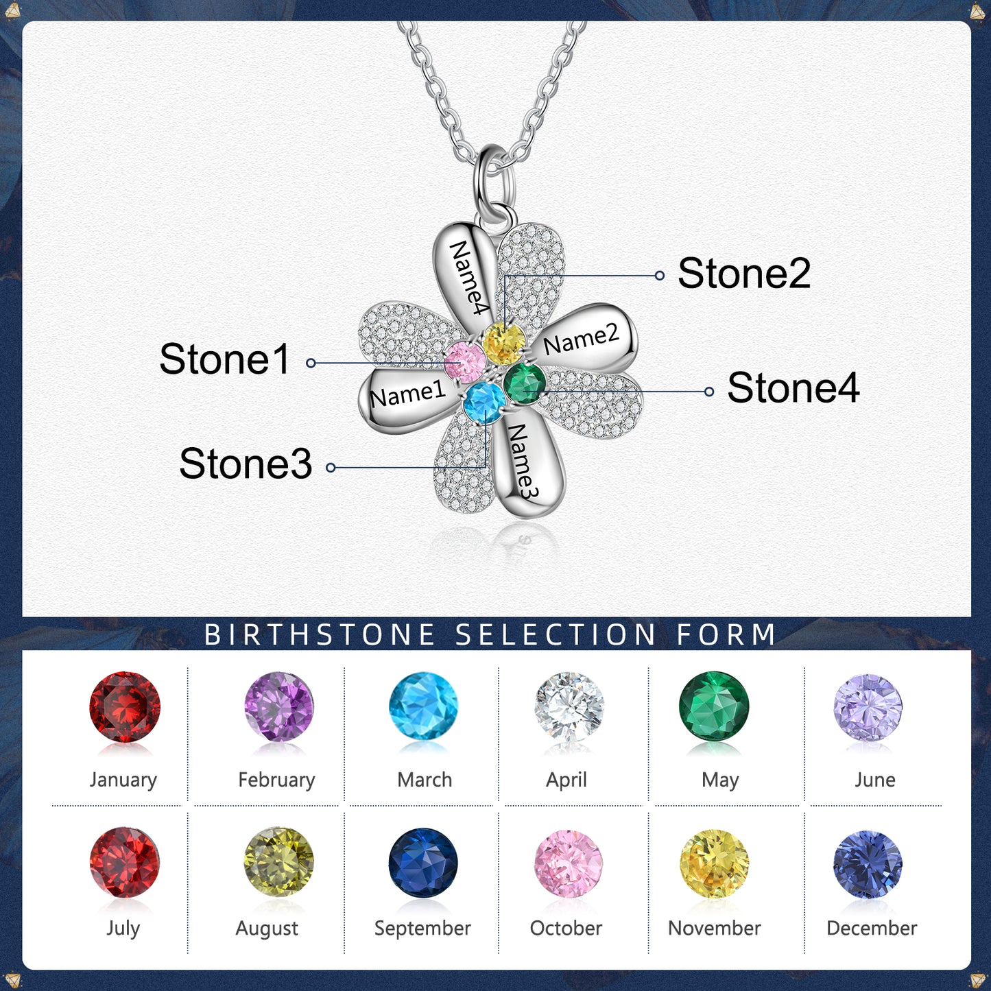 Wholesale Price Personalized 925 Sterling Silver Clover Necklace