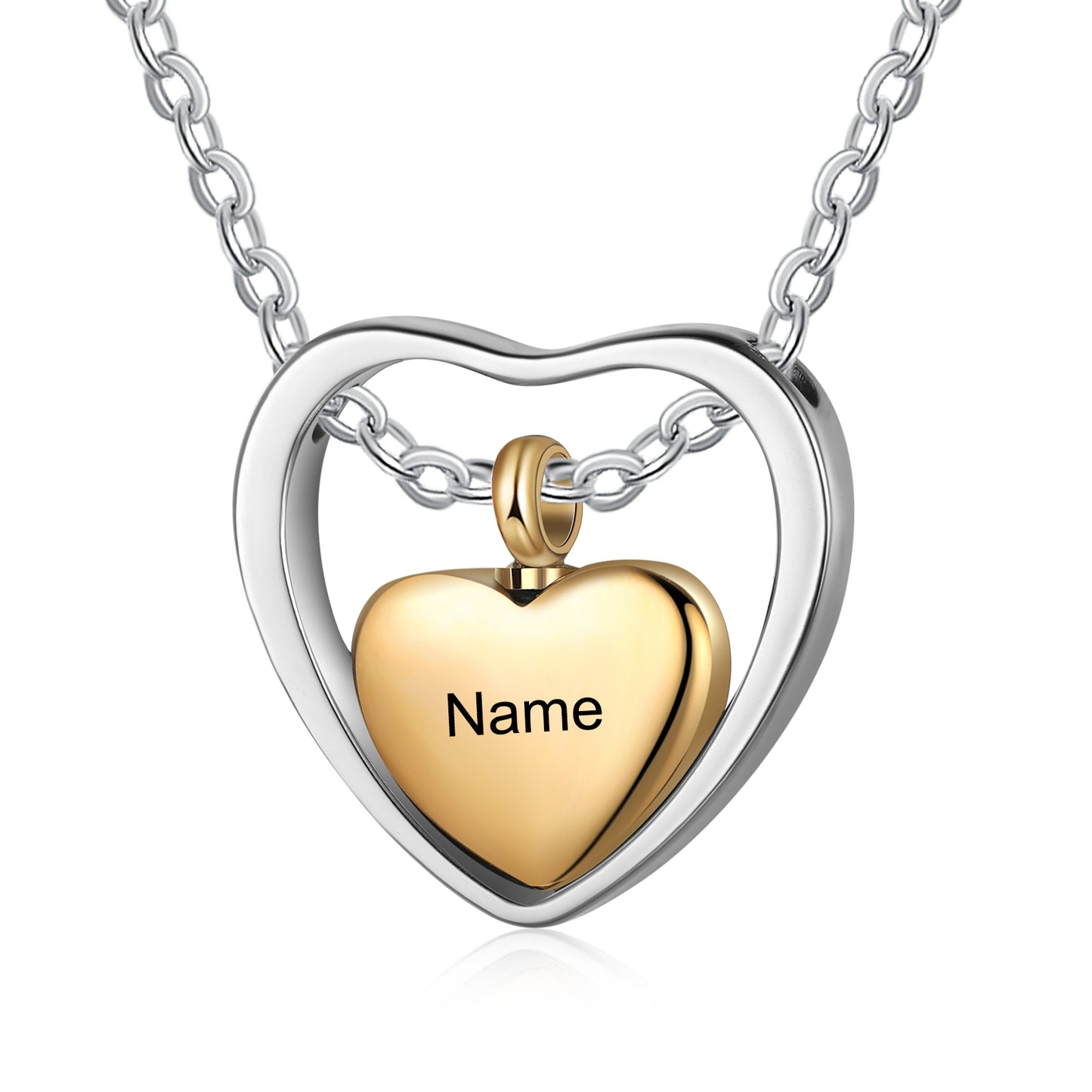 Custom Heart Ashes Necklace