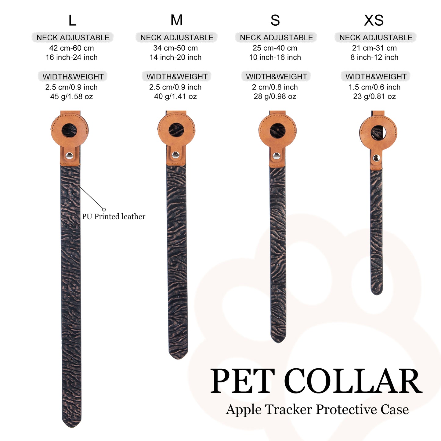 PU Leather Dog Collar