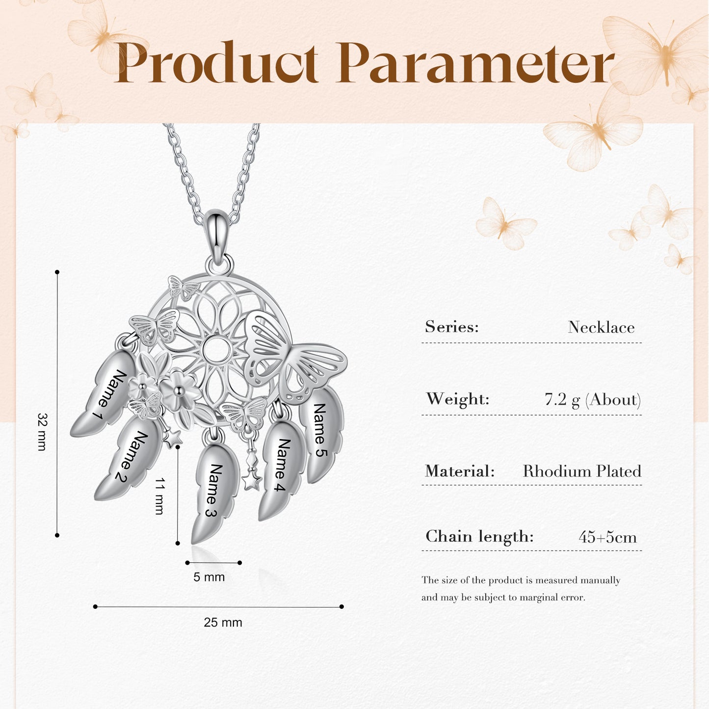 Custom Dreamcatcher Necklace