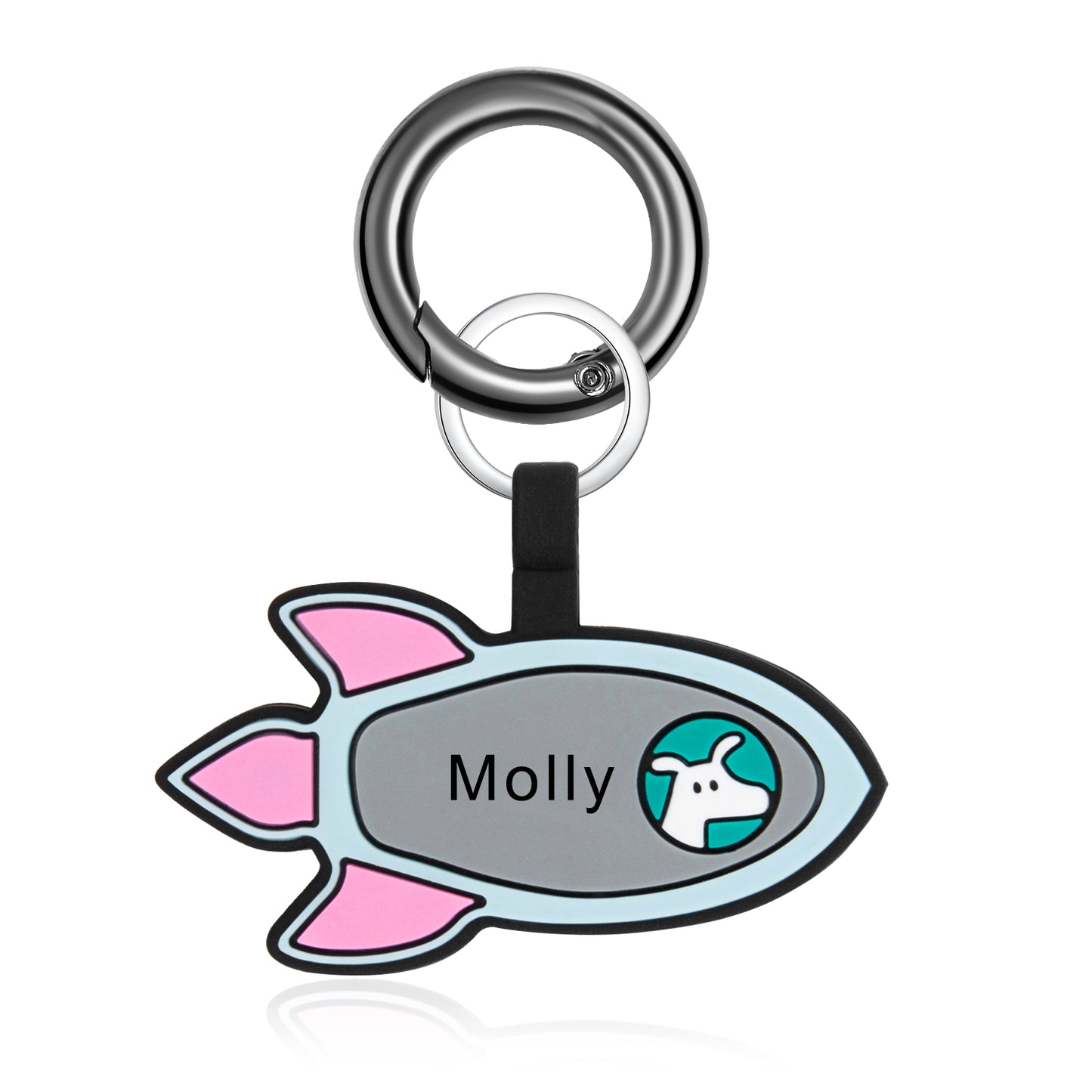 Personalized Rocket Dog Tag