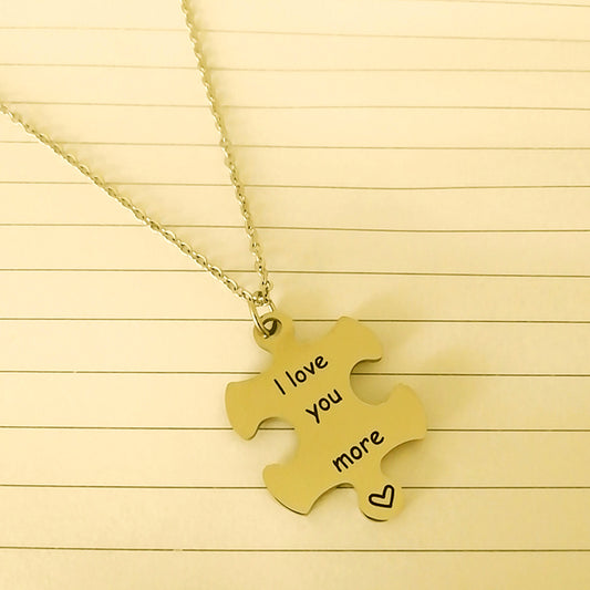 Custom Name Puzzle Necklace