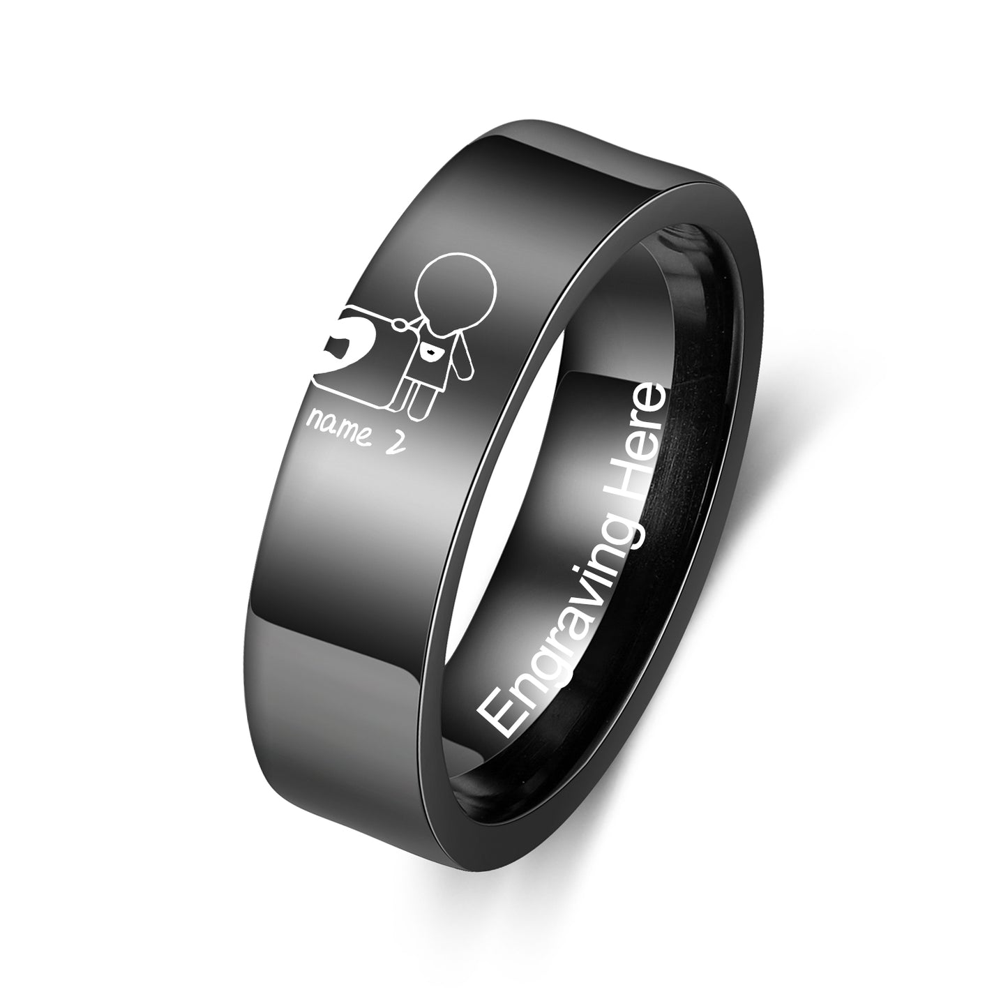 Custom Stainless Steel Couple Ring