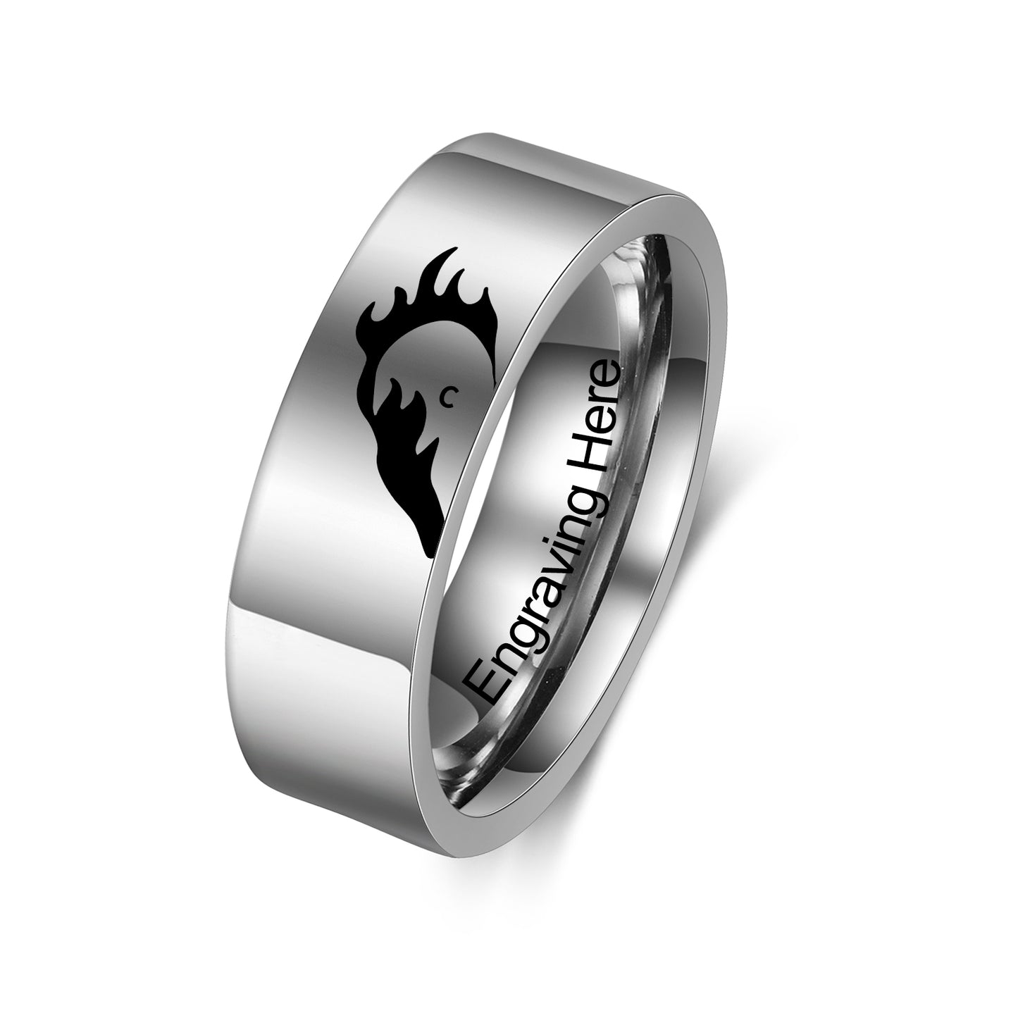 Custom Stainelss Steel Couple Ring