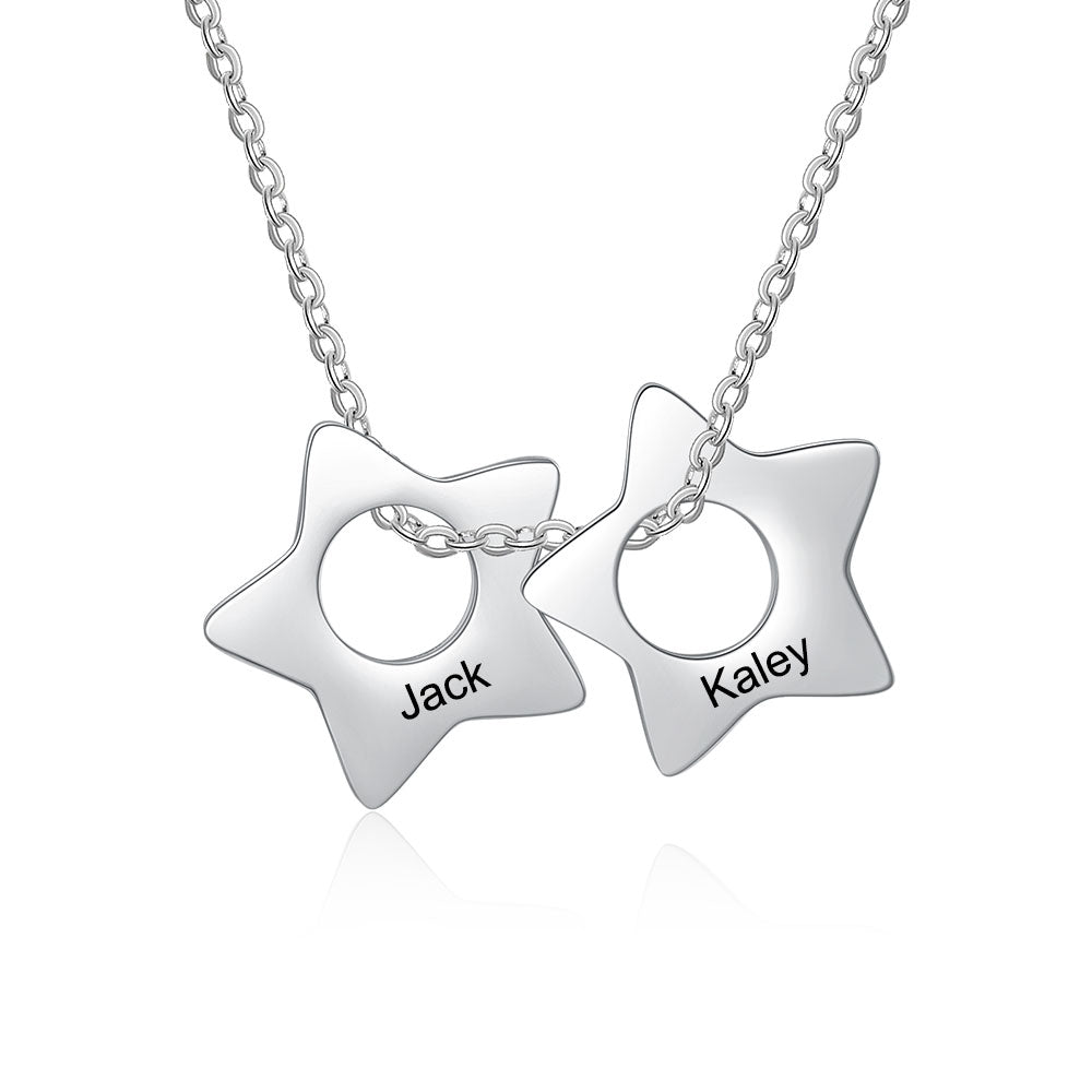 Personalized Stainless Steel Star Necklace