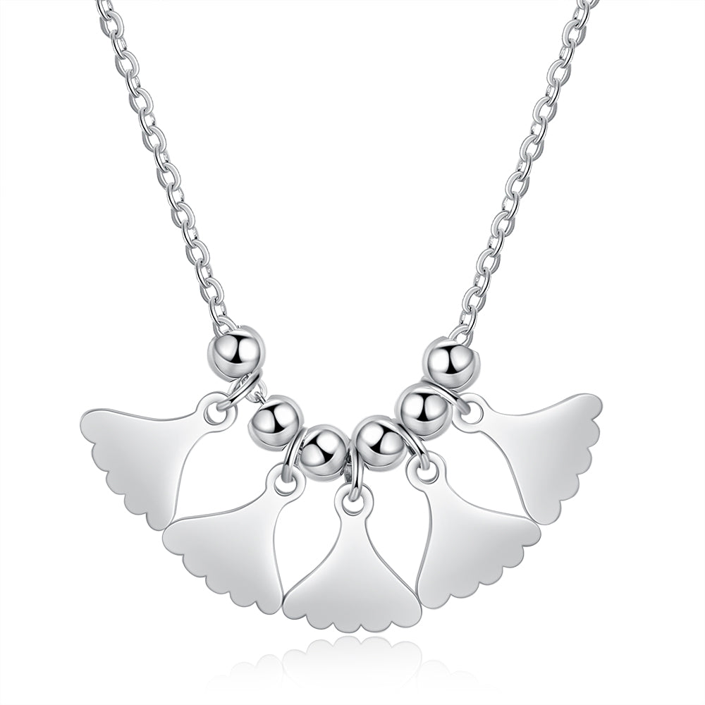 Personalized Stainless Steel Leaf Necklace