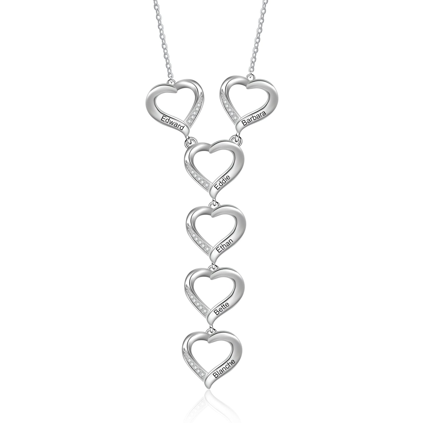 Custom Name Heart Pendant Necklace