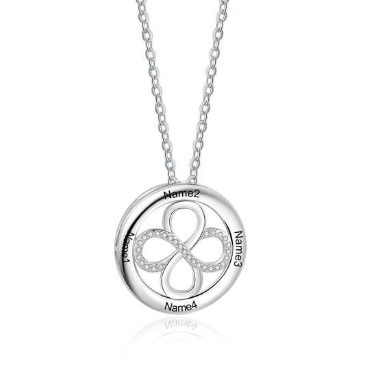 Engraved Name Infinity Necklace