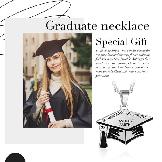 Custom Graduation Hat Necklace