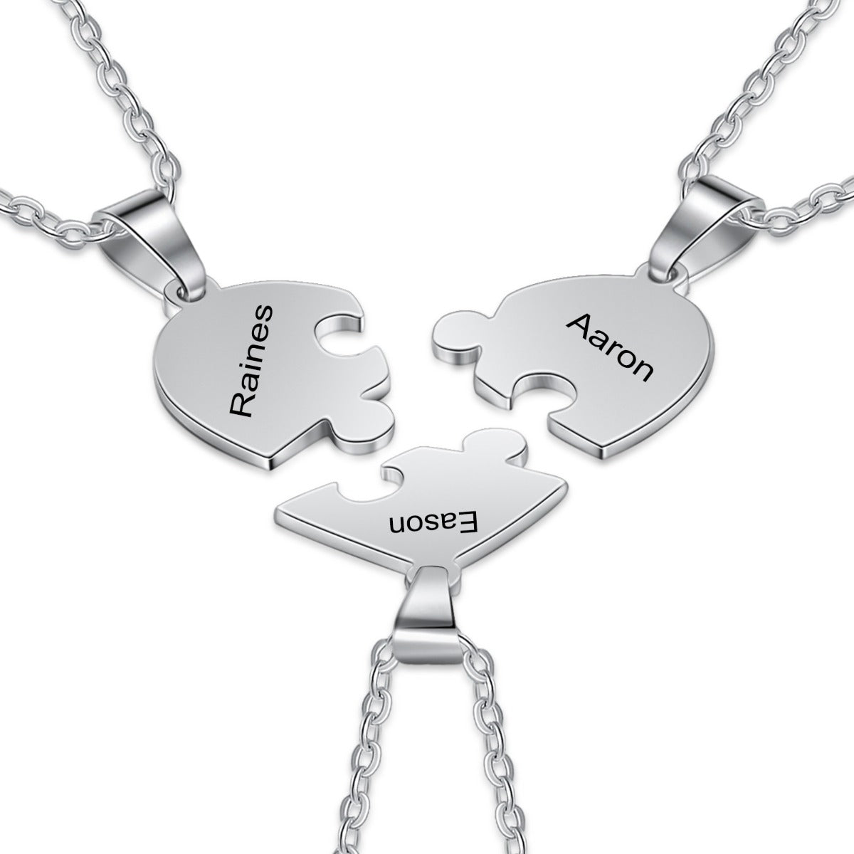 Stainless Steel Peresonalized Name Heart Shape Necklace