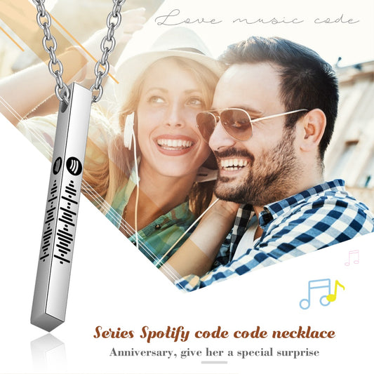 Stainless Steel Bar Pendant Name Necklace