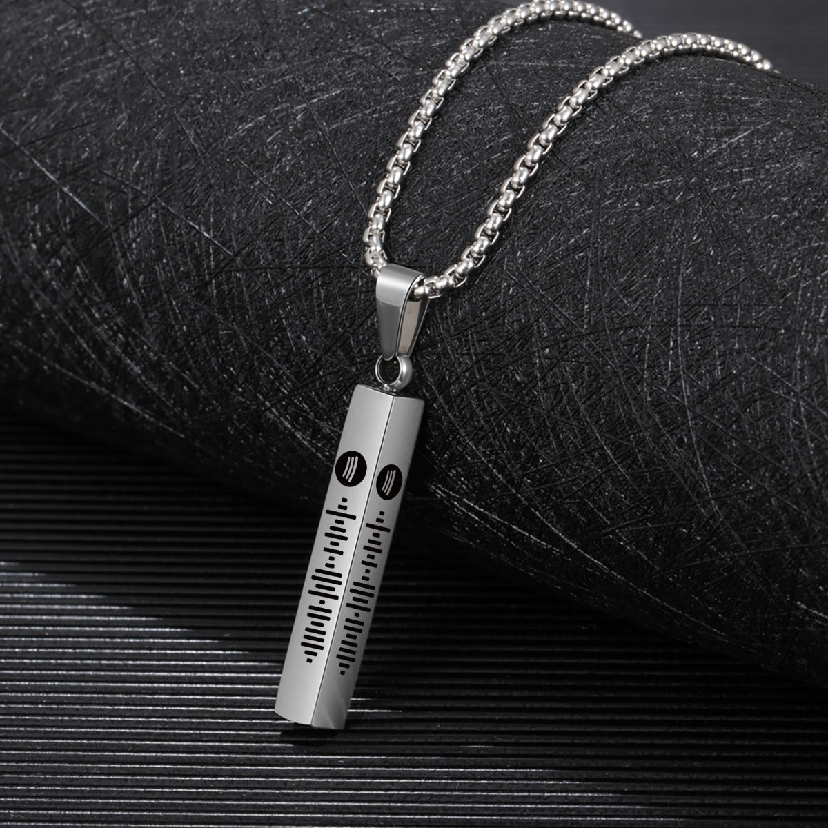 Personalized Stainless Steel Bar Necklace