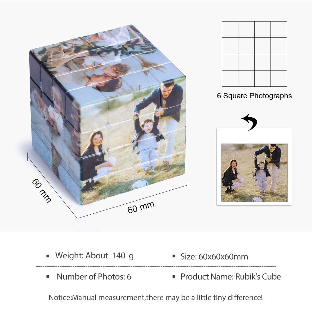 Custom Photo Rubik's Cube Multi Picture Four Order With Holes Rubik's Cube