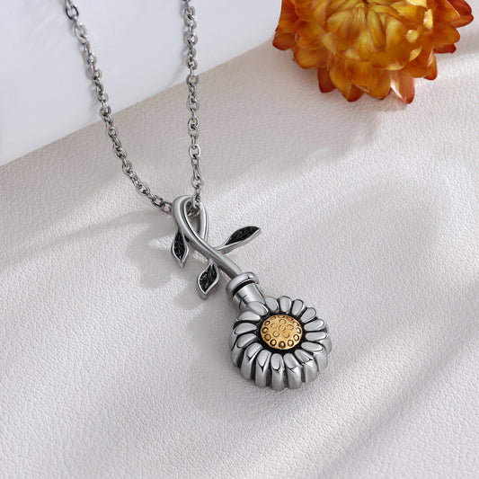 Sunflower Ashes Necklace