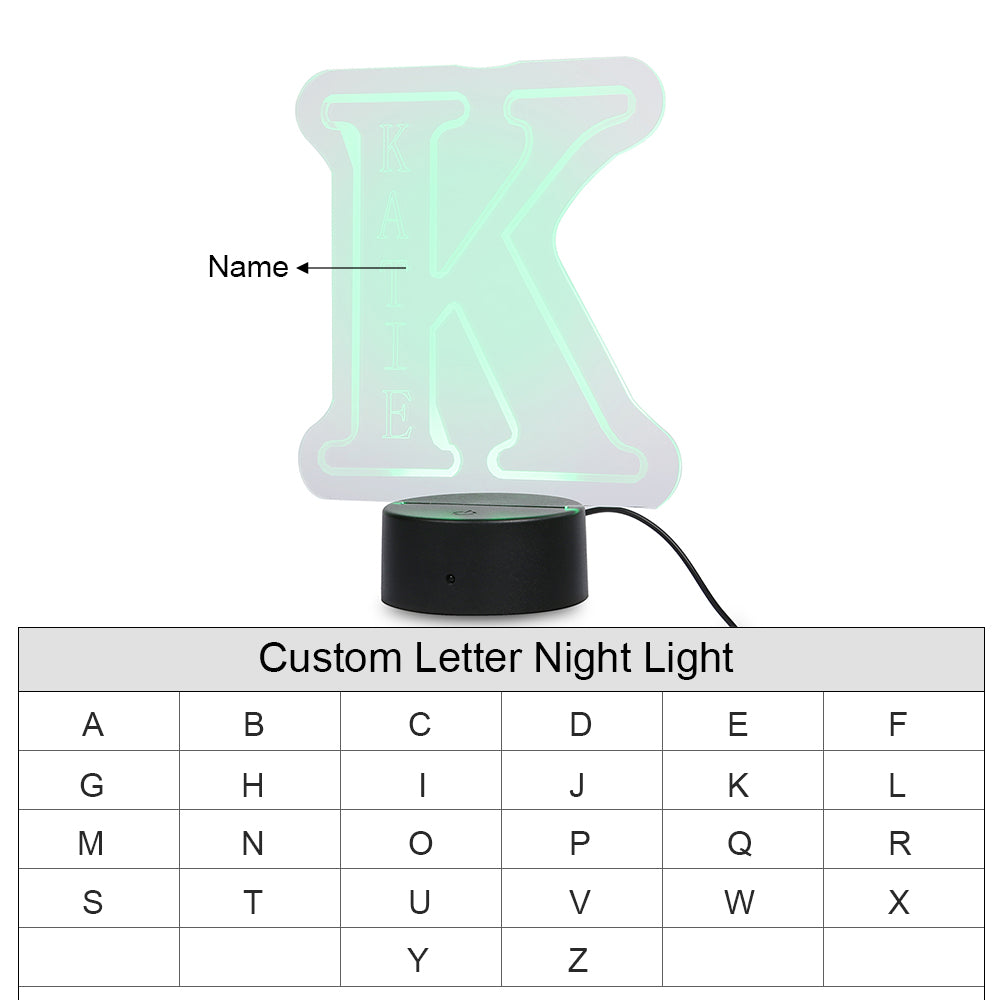 Custom Letter Night Light