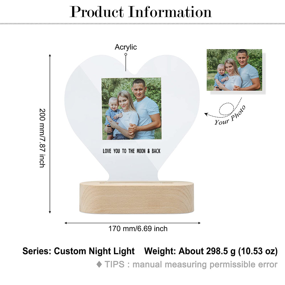 Custom Acrylic Photo Light Lamp