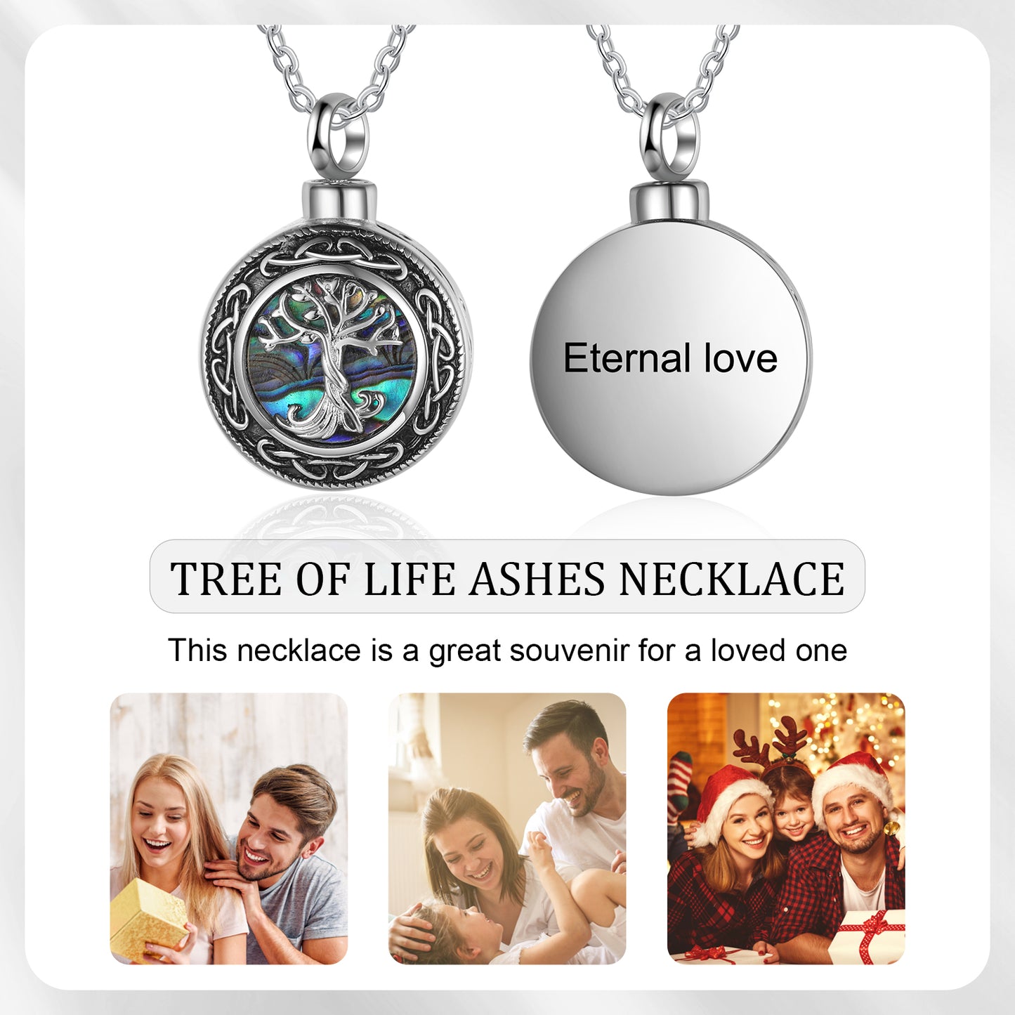 Custom Family Tree Ashes Necklace
