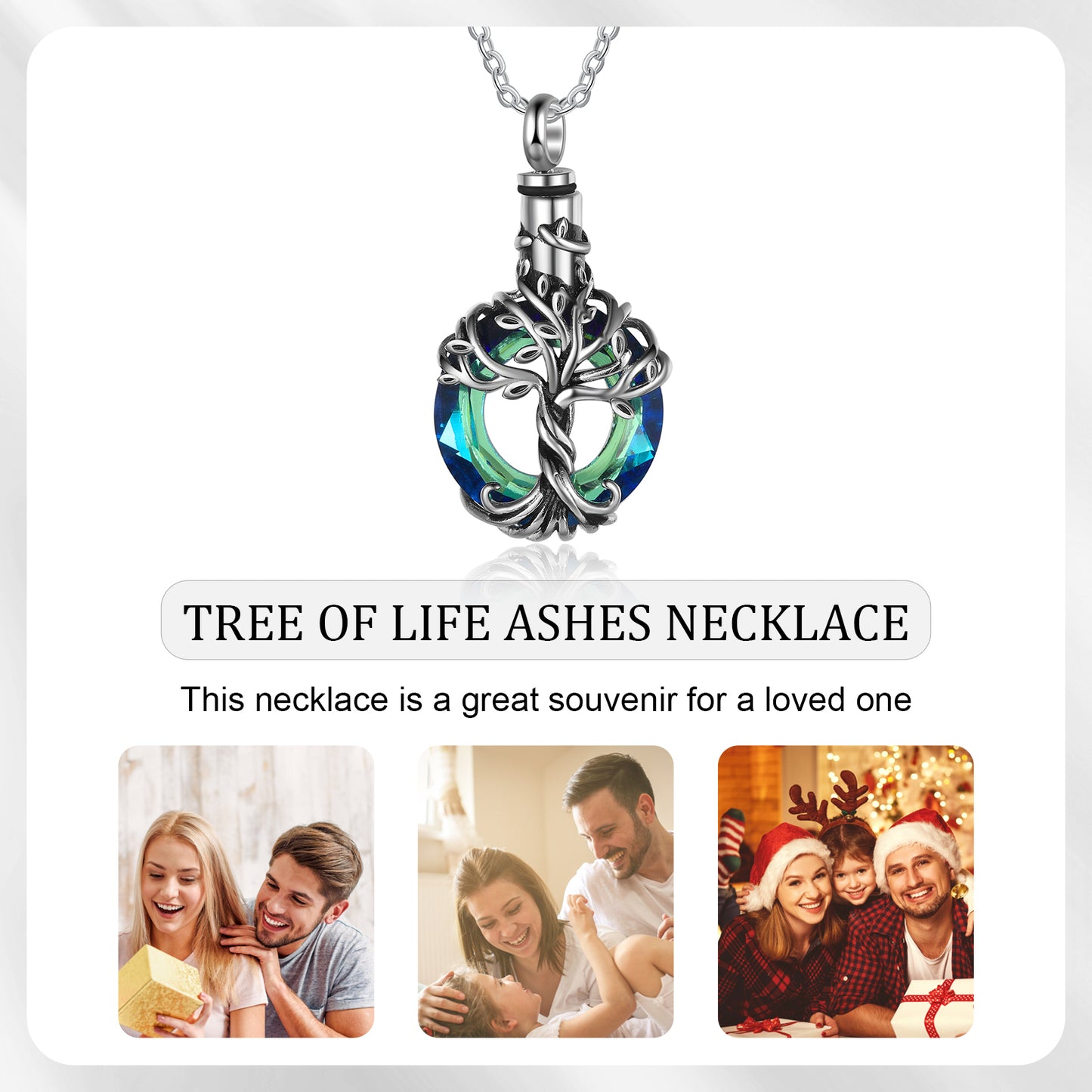 Family Tree Ashes Necklace